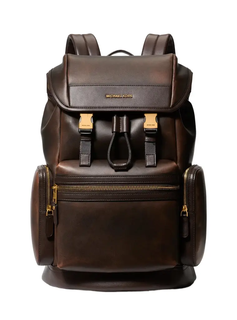 Michael Kors Collection Hudson Burnished Leather Backpack | Image 1 Michael Kors Collection Hudson Burnished Leather Backpack | Image 1