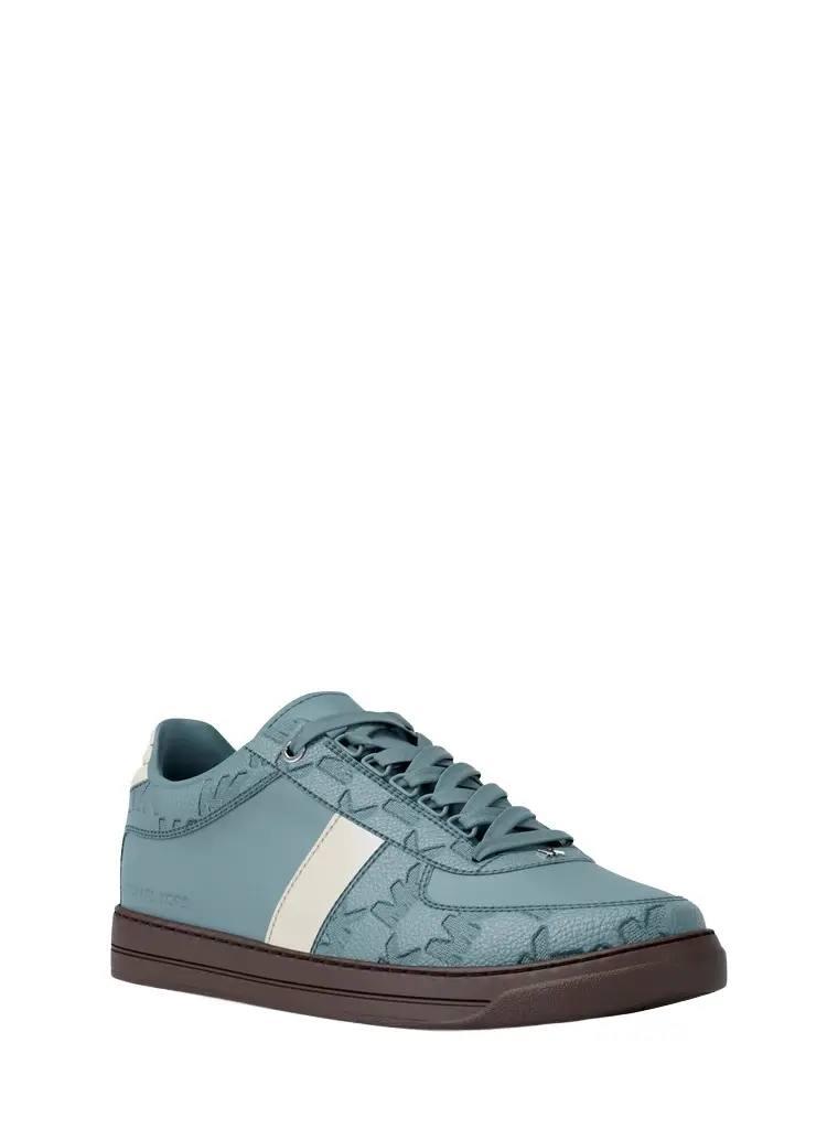 Michael Kors Collection Brady Logo Embossed Leather Sneaker | Image 1 Michael Kors Collection Brady Logo Embossed Leather Sneaker | Image 1