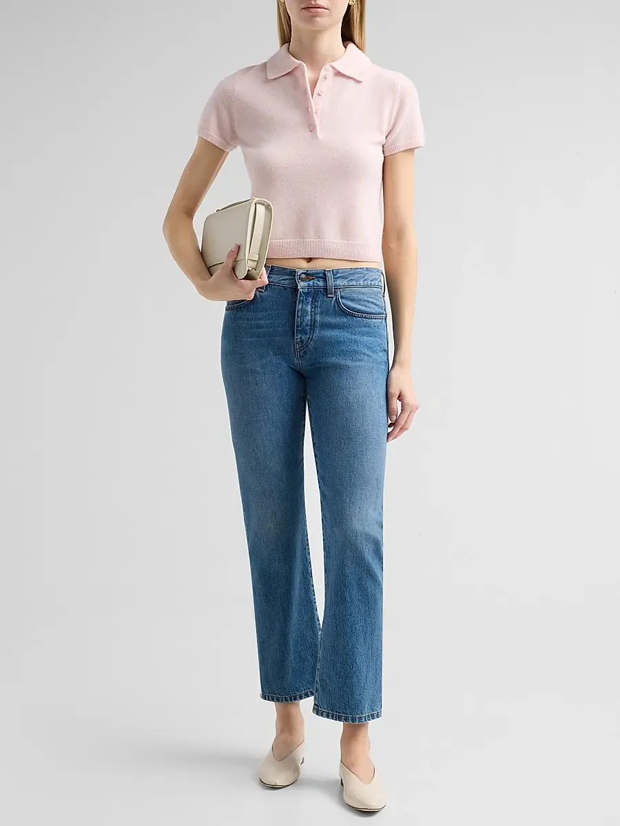 Simkhai Women's Twila Cashmere Polo Shirt | Thumbnail 2 Simkhai Women's Twila Cashmere Polo Shirt | Thumbnail 2