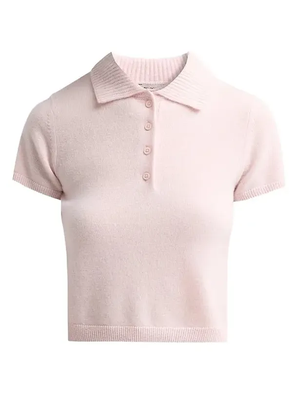Women's Twila Cashmere Polo Shirt Women's Twila Cashmere Polo Shirt