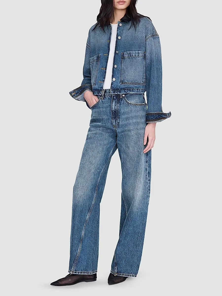 Anine Bing Women's Yuma Denim Jacket | Thumbnail 2