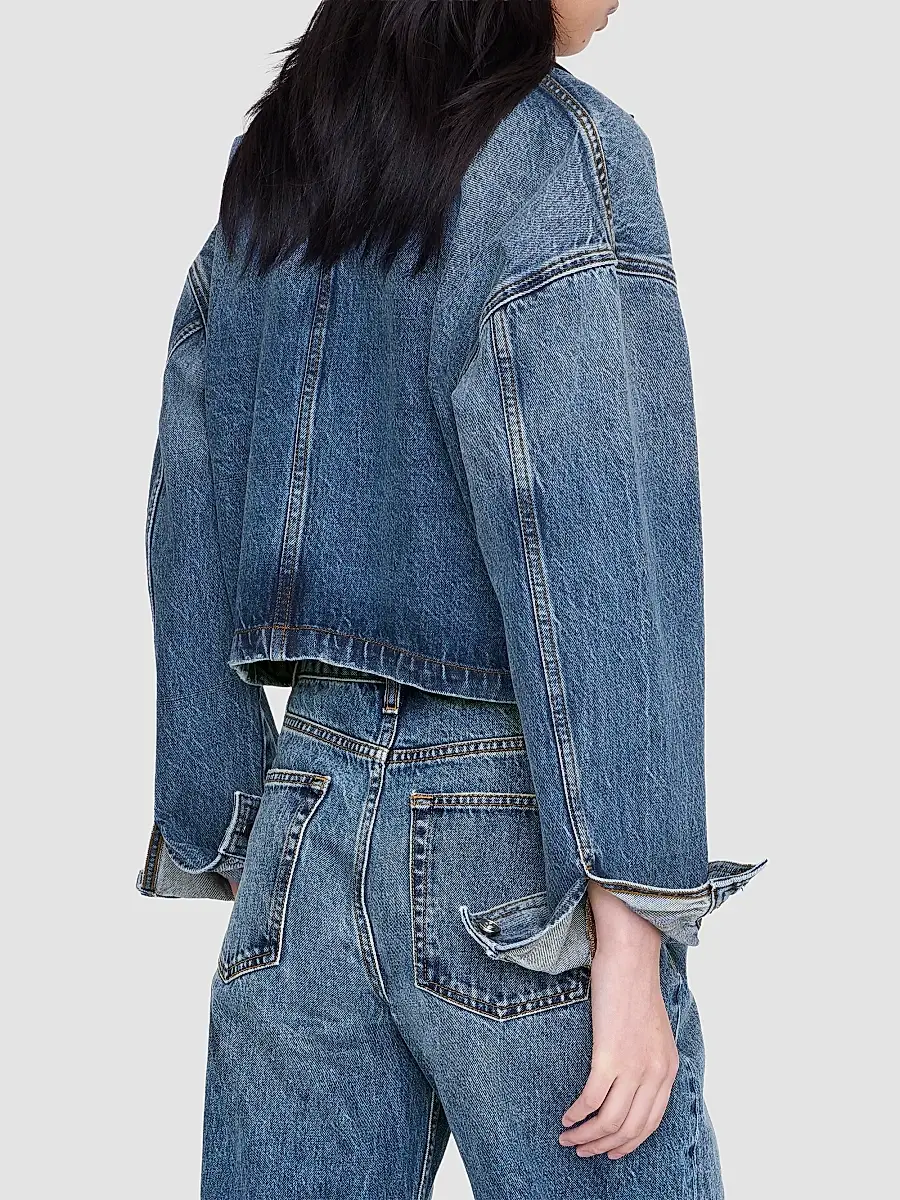 Anine Bing Women's Yuma Denim Jacket | Thumbnail 3