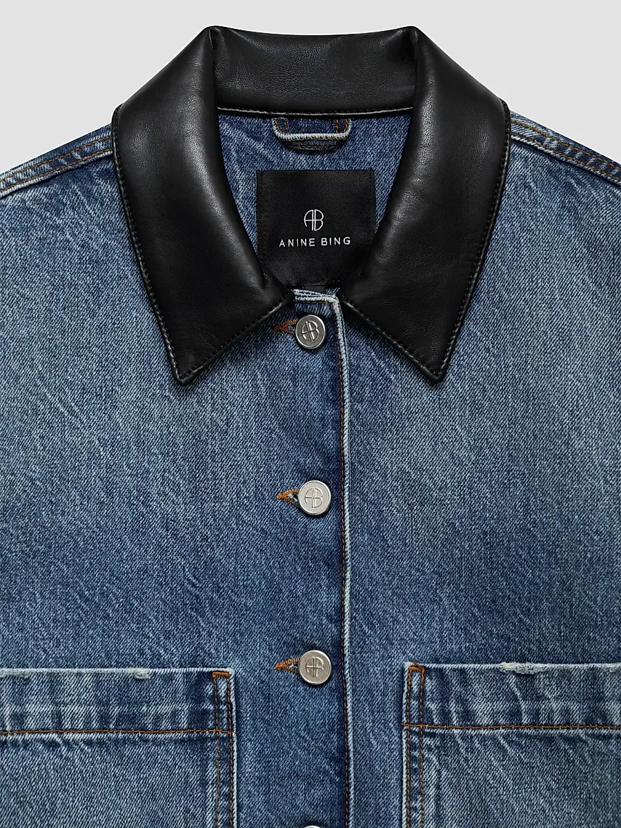 Anine Bing Women's Yuma Denim Jacket | Thumbnail 5