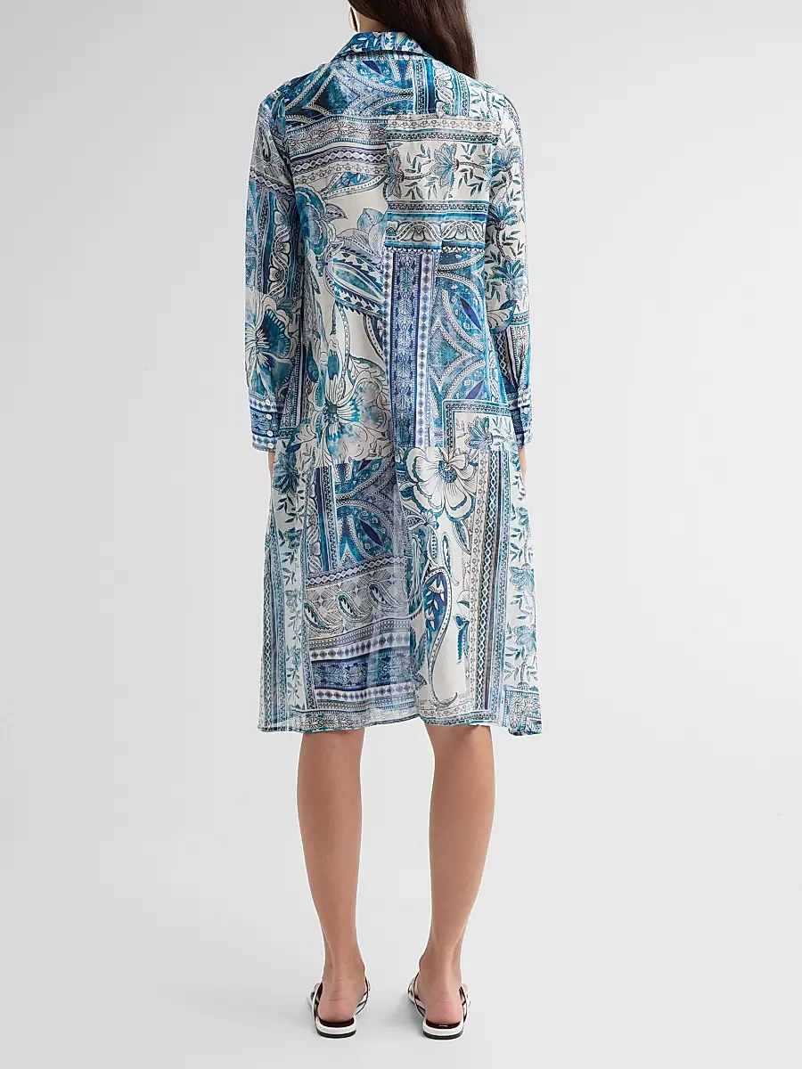 Johnny Was Women's Athene Relaxed Cotton-Silk Shirtdress | Thumbnail 3 Johnny Was Women's Athene Relaxed Cotton-Silk Shirtdress | Thumbnail 3