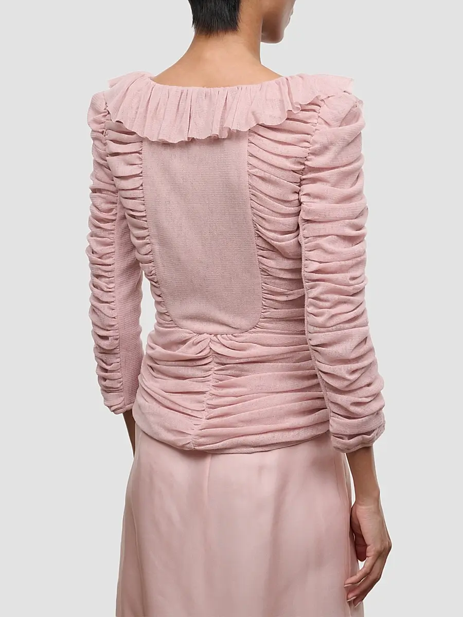 Staud Women's Gretta Ruffled Top | Thumbnail 3