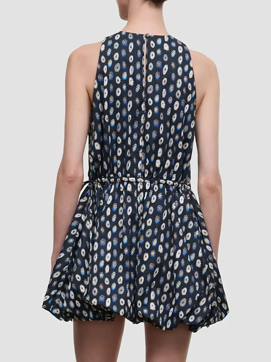 Staud Women's Molly Cotton Bubble-Hem Mini Dress | Thumbnail 2 Staud Women's Molly Cotton Bubble-Hem Mini Dress | Thumbnail 2