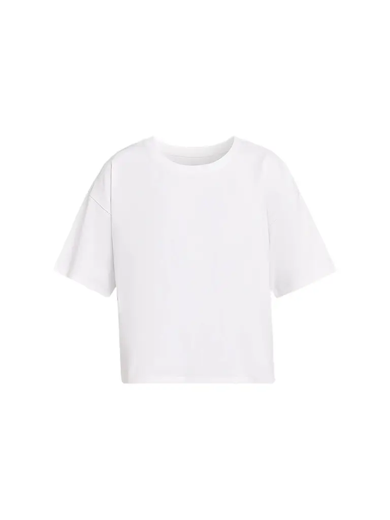 Eileen Fisher Women's Round Neck Cotton T-Shirt - White | Image 1 Eileen Fisher Women's Round Neck Cotton T-Shirt - White | Image 1