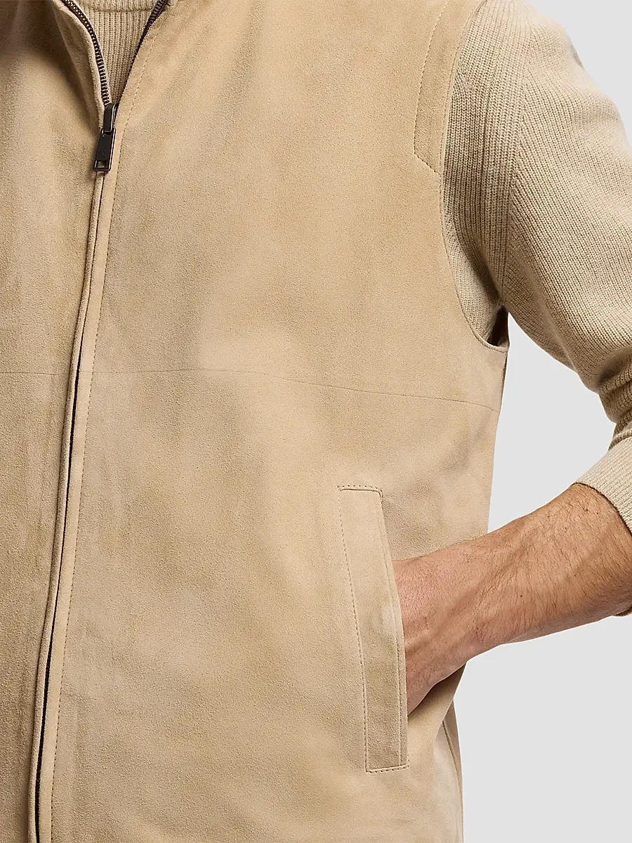 Ralph Lauren Purple Label Men's Classic Suede-Jamison Vest | Thumbnail 6 Ralph Lauren Purple Label Men's Classic Suede-Jamison Vest | Thumbnail 6