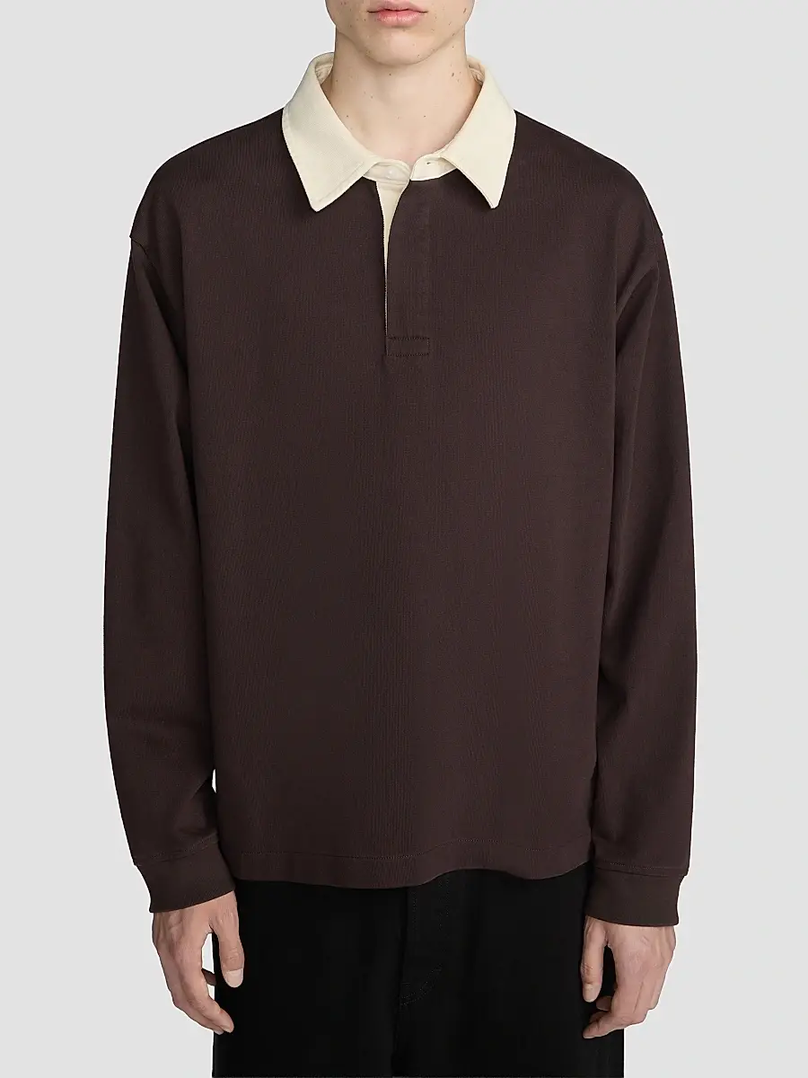 Frame Men's Cotton Rugby Shirt | Thumbnail 4 Frame Men's Cotton Rugby Shirt | Thumbnail 4