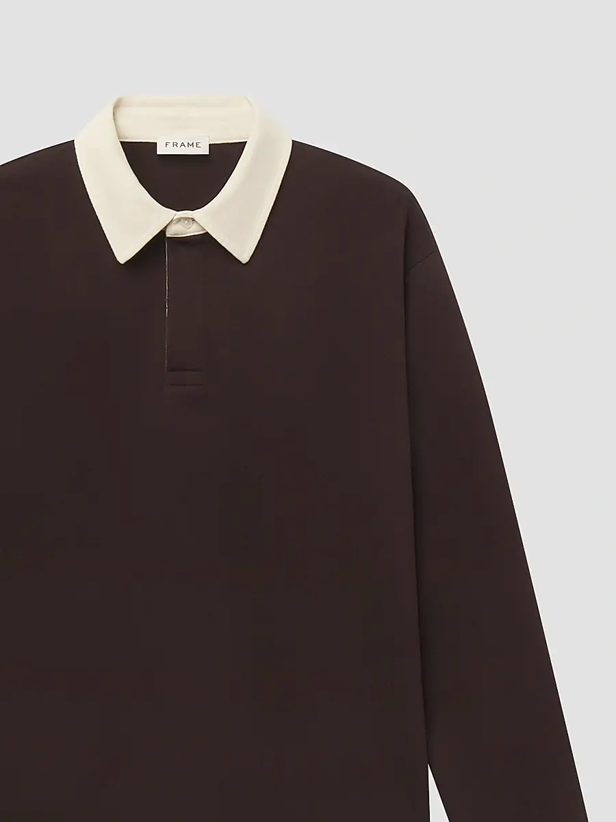 Frame Men's Cotton Rugby Shirt | Thumbnail 6 Frame Men's Cotton Rugby Shirt | Thumbnail 6