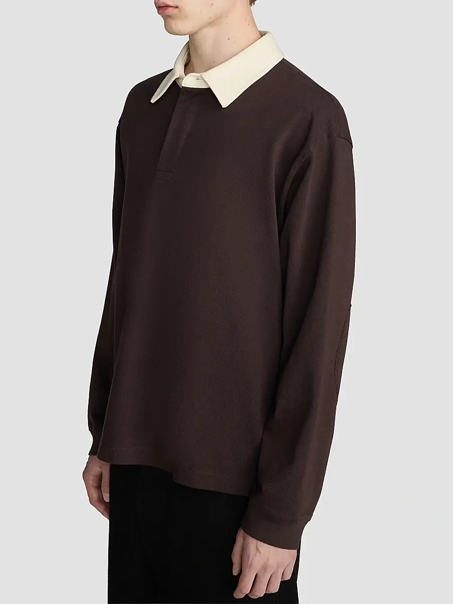 Frame Men's Cotton Rugby Shirt | Thumbnail 7 Frame Men's Cotton Rugby Shirt | Thumbnail 7