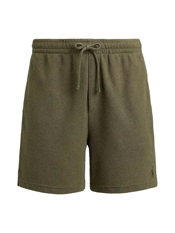Men's Pointelle Textured Drawstring Shorts Men's Pointelle Textured Drawstring Shorts