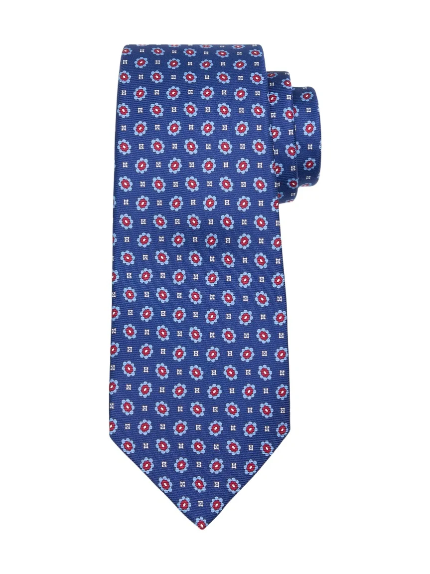 Men's Micro Floral Medallion Silk Tie Men's Micro Floral Medallion Silk Tie
