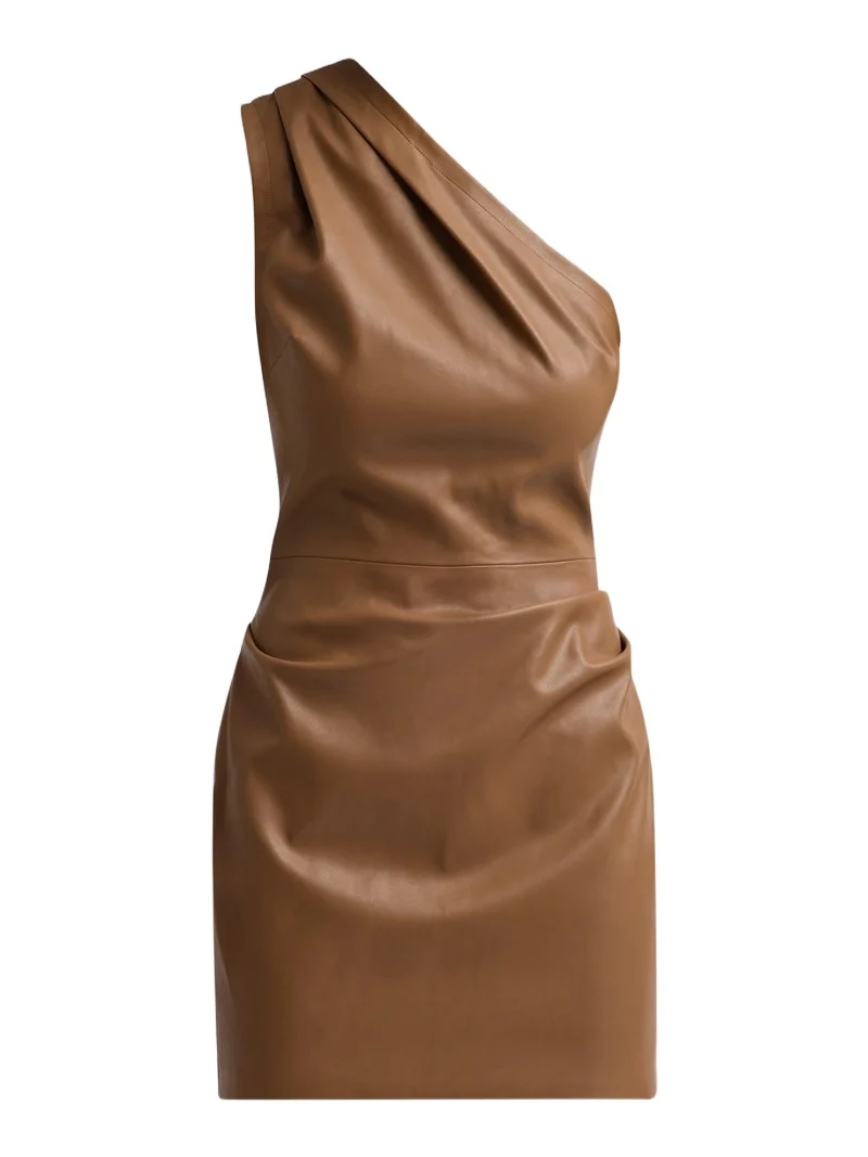 Women's Pelle Faux Leather Mini Dress