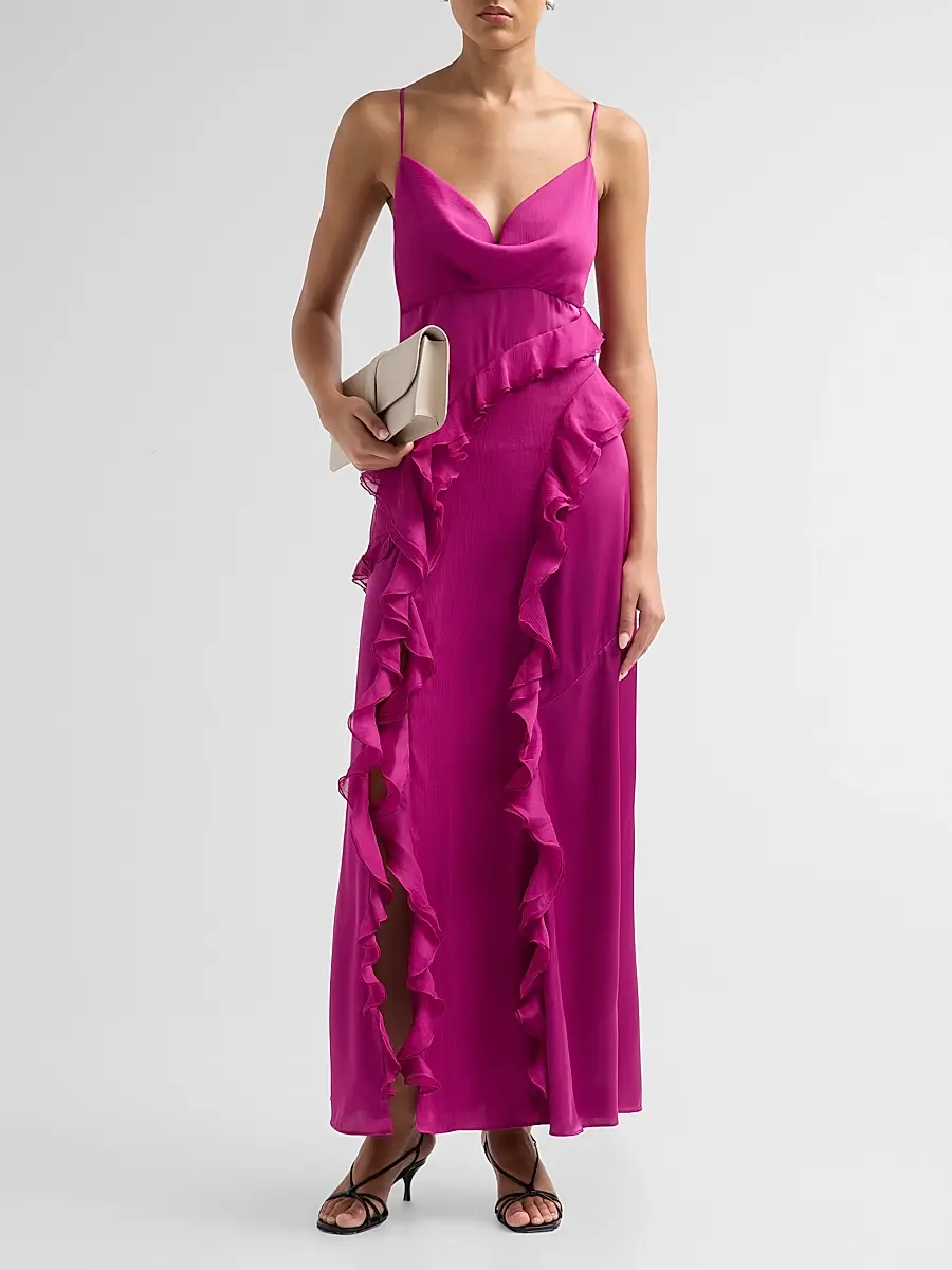 Ronny Kobo Women's Deon Ruffle Maxi Dress | Thumbnail 2 Ronny Kobo Women's Deon Ruffle Maxi Dress | Thumbnail 2