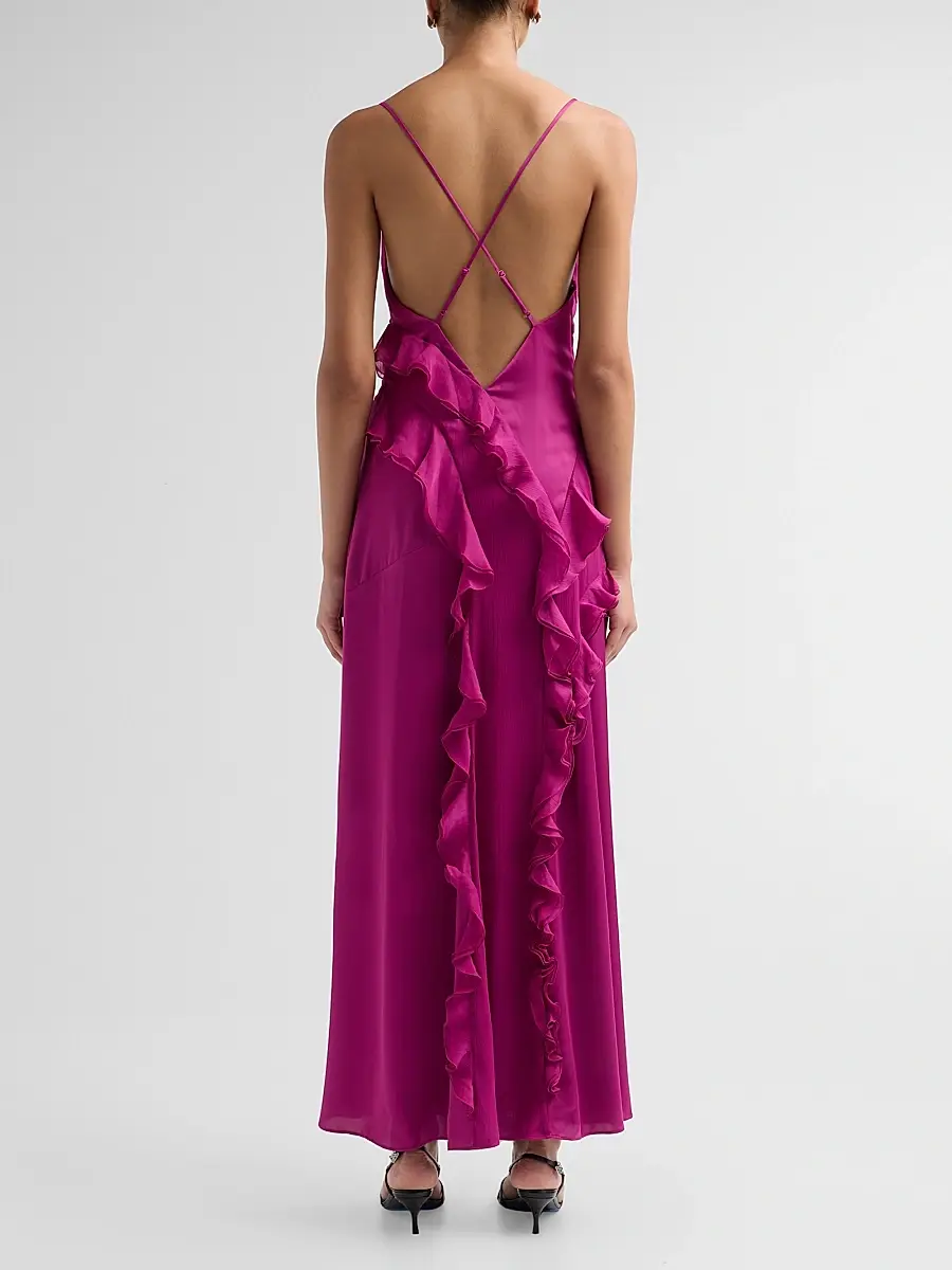 Ronny Kobo Women's Deon Ruffle Maxi Dress | Thumbnail 3 Ronny Kobo Women's Deon Ruffle Maxi Dress | Thumbnail 3