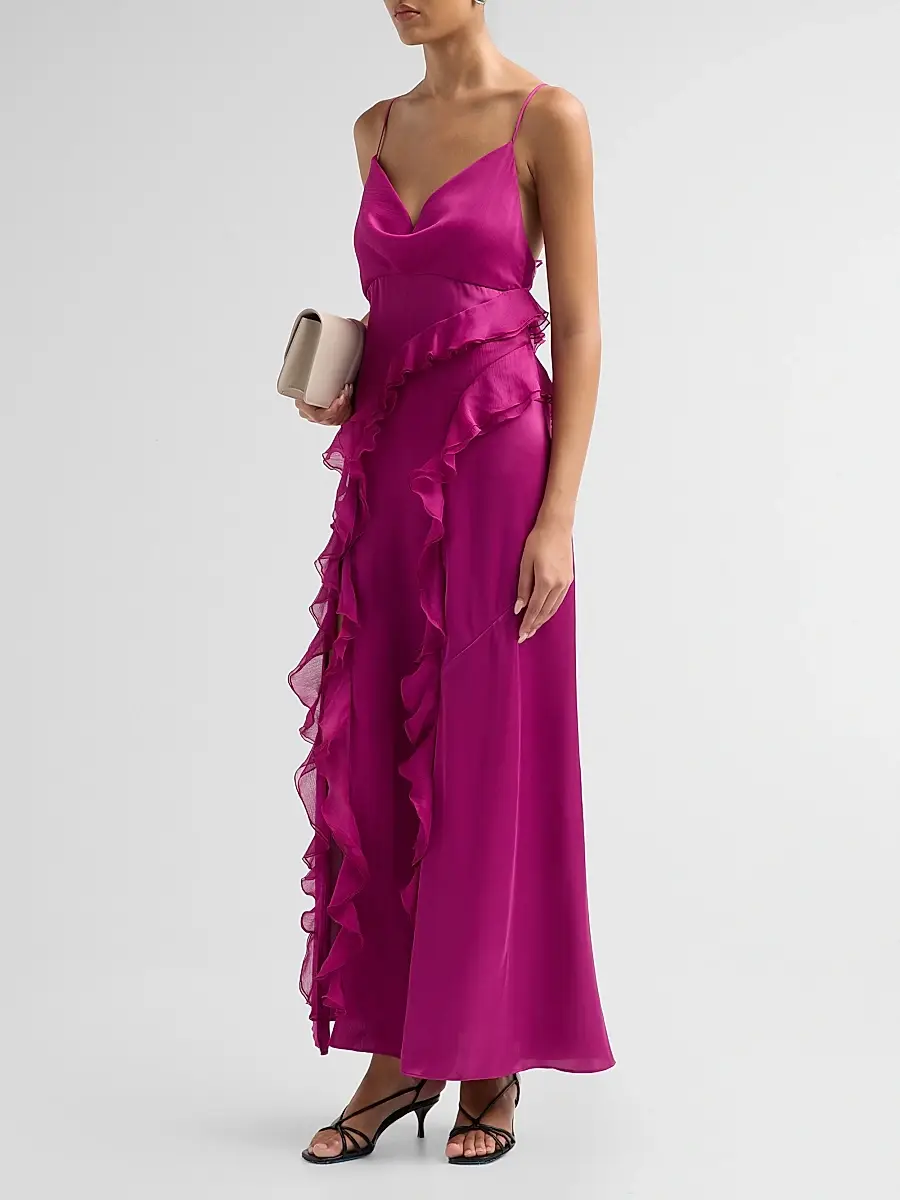 Ronny Kobo Women's Deon Ruffle Maxi Dress | Thumbnail 4 Ronny Kobo Women's Deon Ruffle Maxi Dress | Thumbnail 4