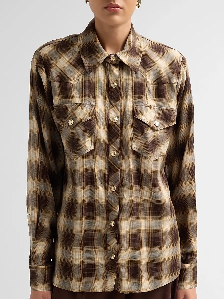 Ronny Kobo Women's Tatie Plaid Shirt | Thumbnail 5 Ronny Kobo Women's Tatie Plaid Shirt | Thumbnail 5