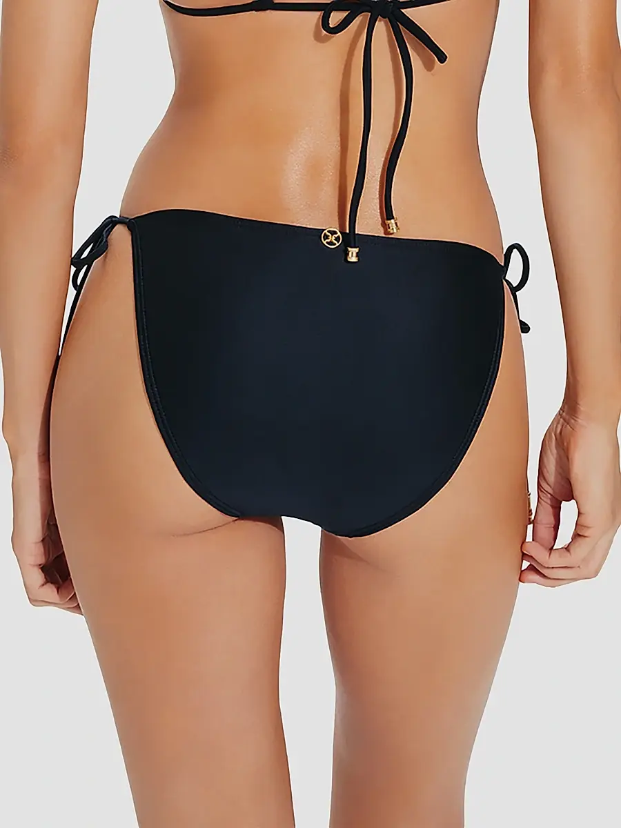 ViX by Paula Hermanny Women's 24K-Gold-Capped Side-Tie Bikini Bottom | Thumbnail 3 ViX by Paula Hermanny Women's 24K-Gold-Capped Side-Tie Bikini Bottom | Thumbnail 3