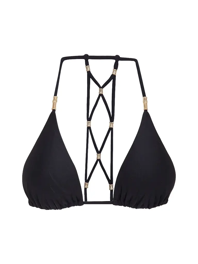 ViX by Paula Hermanny Women's Lucy Triangle Bikini Top - Black | Image 1 ViX by Paula Hermanny Women's Lucy Triangle Bikini Top - Black | Image 1