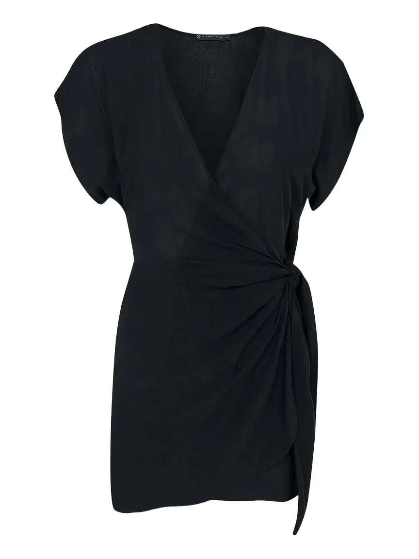Women's Emily Wrap Cover-Up Mini Dress Women's Emily Wrap Cover-Up Mini Dress
