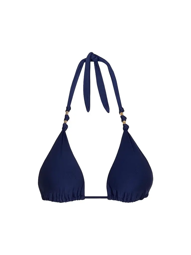 ViX by Paula Hermanny Women's Paula Triangle Bikini Top - Navy | Image 1 ViX by Paula Hermanny Women's Paula Triangle Bikini Top - Navy | Image 1