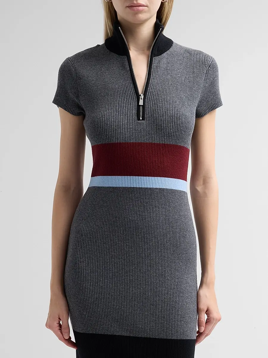 Toccin Women's Dasha Colorblocked Half-Zip Midi Dress | Thumbnail 5 Toccin Women's Dasha Colorblocked Half-Zip Midi Dress | Thumbnail 5