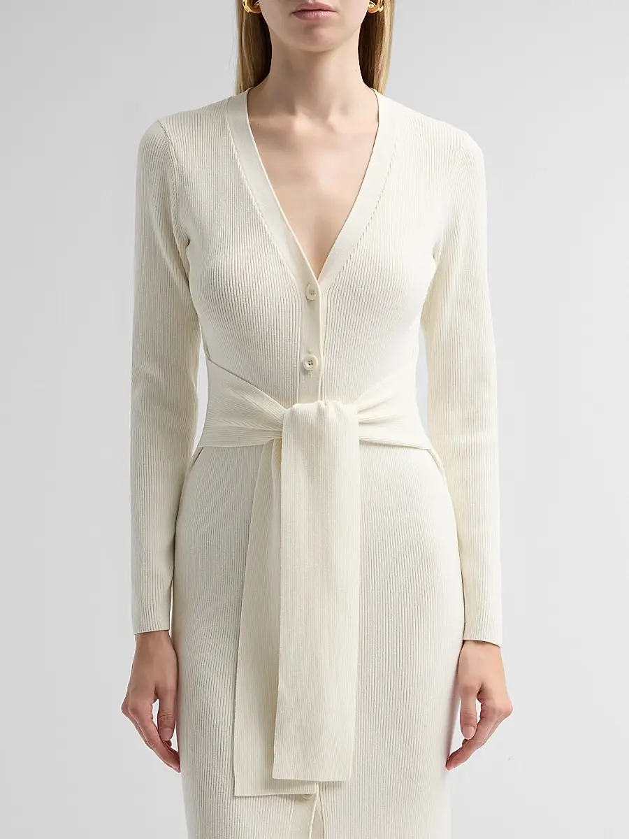 Toccin Women's Lara Tie-Waist Cardigan Midi Dress | Thumbnail 5 Toccin Women's Lara Tie-Waist Cardigan Midi Dress | Thumbnail 5