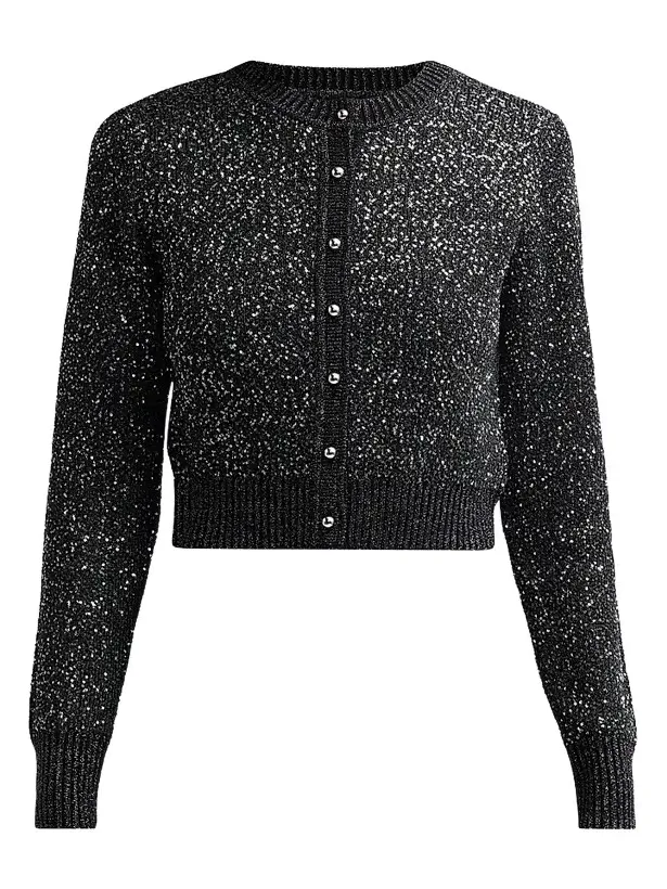 Toccin Women's Mollie Sequin Bouclé Cardigan