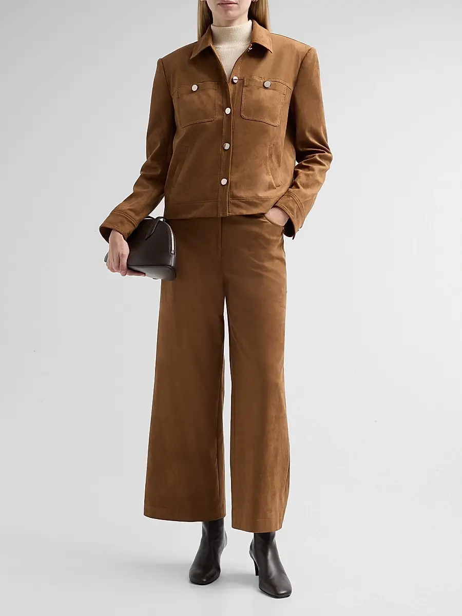 Toccin Women's Isalya Faux Suede Jacket | Thumbnail 2 Toccin Women's Isalya Faux Suede Jacket | Thumbnail 2
