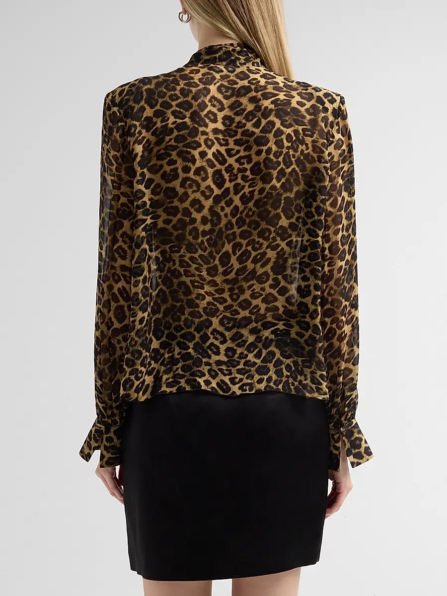 Toccin Women's Kaila Leopard Print Blouse | Thumbnail 3 Toccin Women's Kaila Leopard Print Blouse | Thumbnail 3