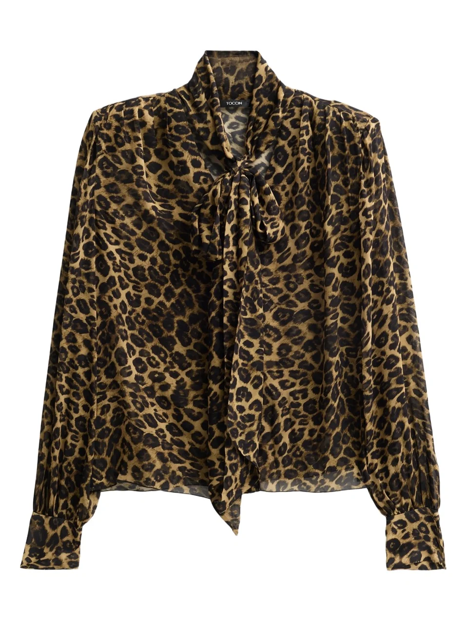 Toccin Women's Kaila Leopard Print Blouse