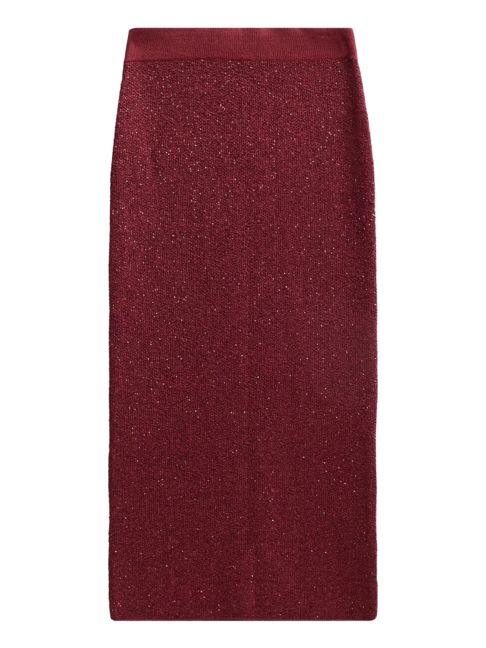 Toccin Women's Alisha Sequin Bouclé Midi Skirt