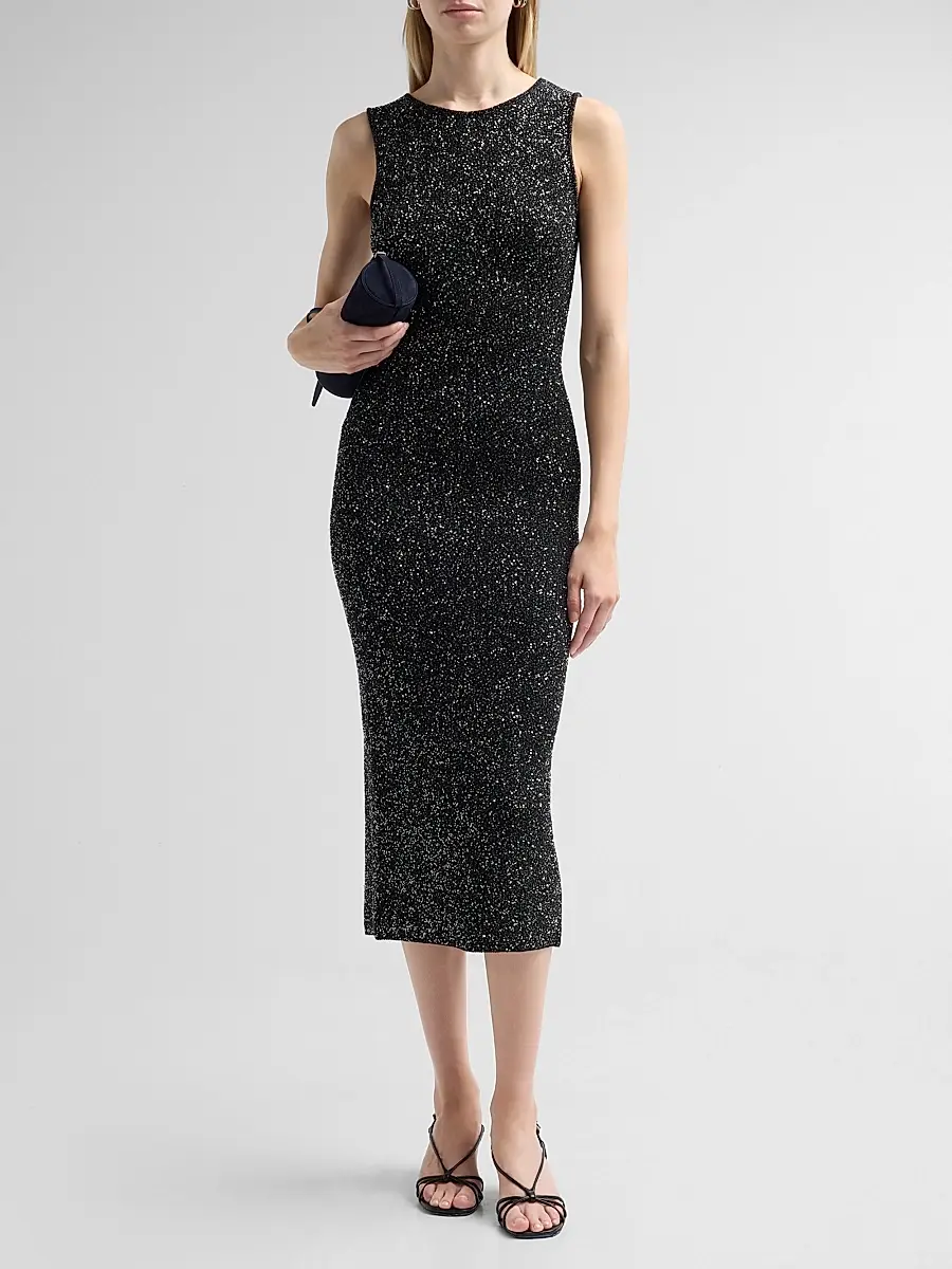 Toccin Women's Cleo Low Back Midi Dress | Thumbnail 2 Toccin Women's Cleo Low Back Midi Dress | Thumbnail 2