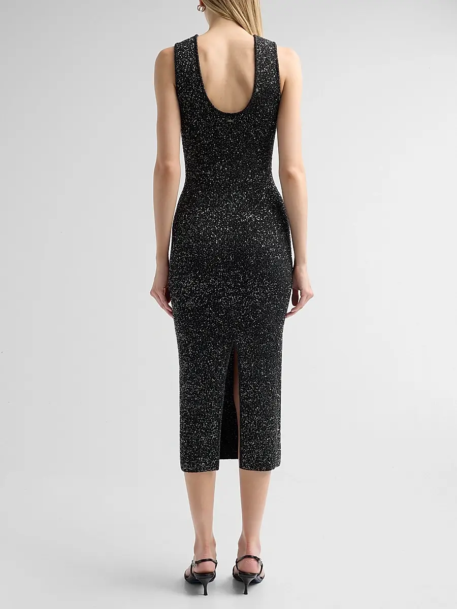 Toccin Women's Cleo Low Back Midi Dress | Thumbnail 3 Toccin Women's Cleo Low Back Midi Dress | Thumbnail 3