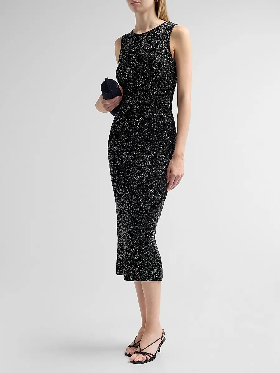 Toccin Women's Cleo Low Back Midi Dress | Thumbnail 4 Toccin Women's Cleo Low Back Midi Dress | Thumbnail 4