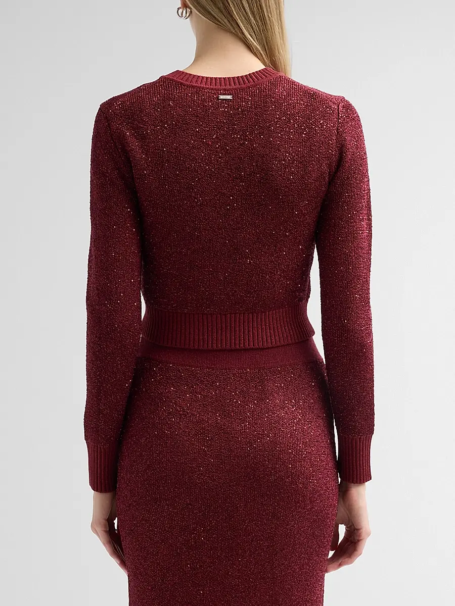 Toccin Women's Mollie Sequin Bouclé Cardigan | Thumbnail 3 Toccin Women's Mollie Sequin Bouclé Cardigan | Thumbnail 3
