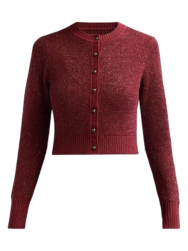 Toccin Women's Mollie Sequin Bouclé Cardigan
