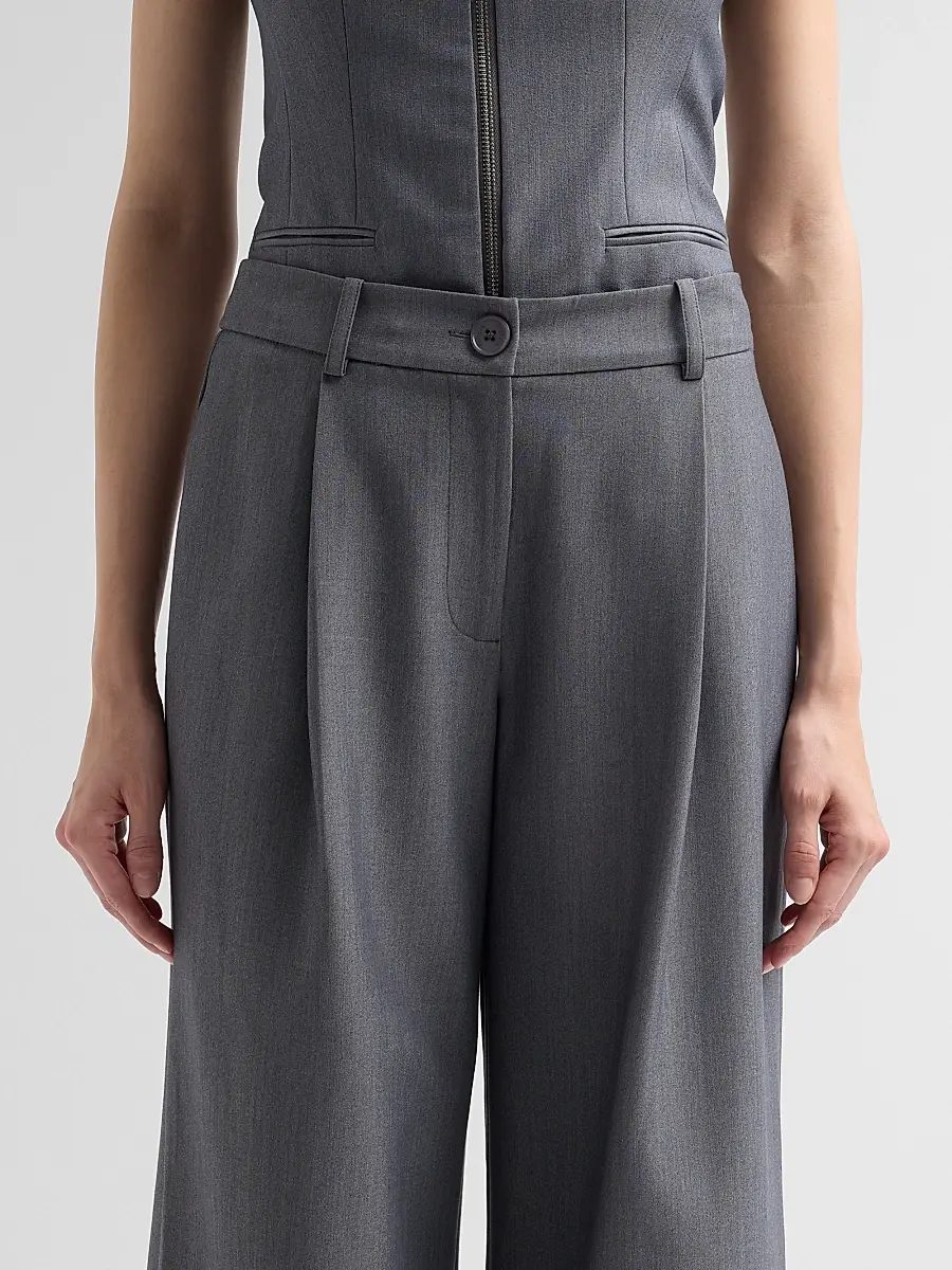 Toccin Women's Solara Pleated Wide-Leg Trousers | Thumbnail 5