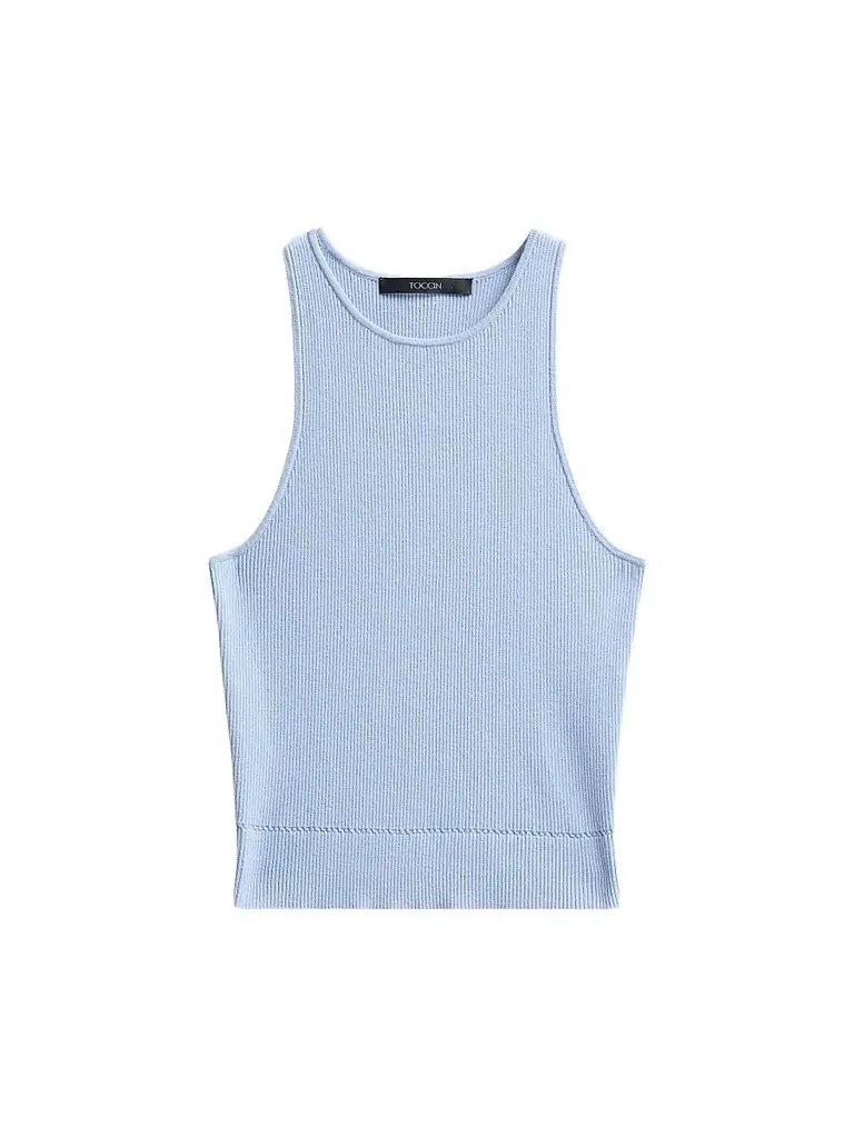 Toccin Women's Avery Rib-Knit Racerback Tank Top