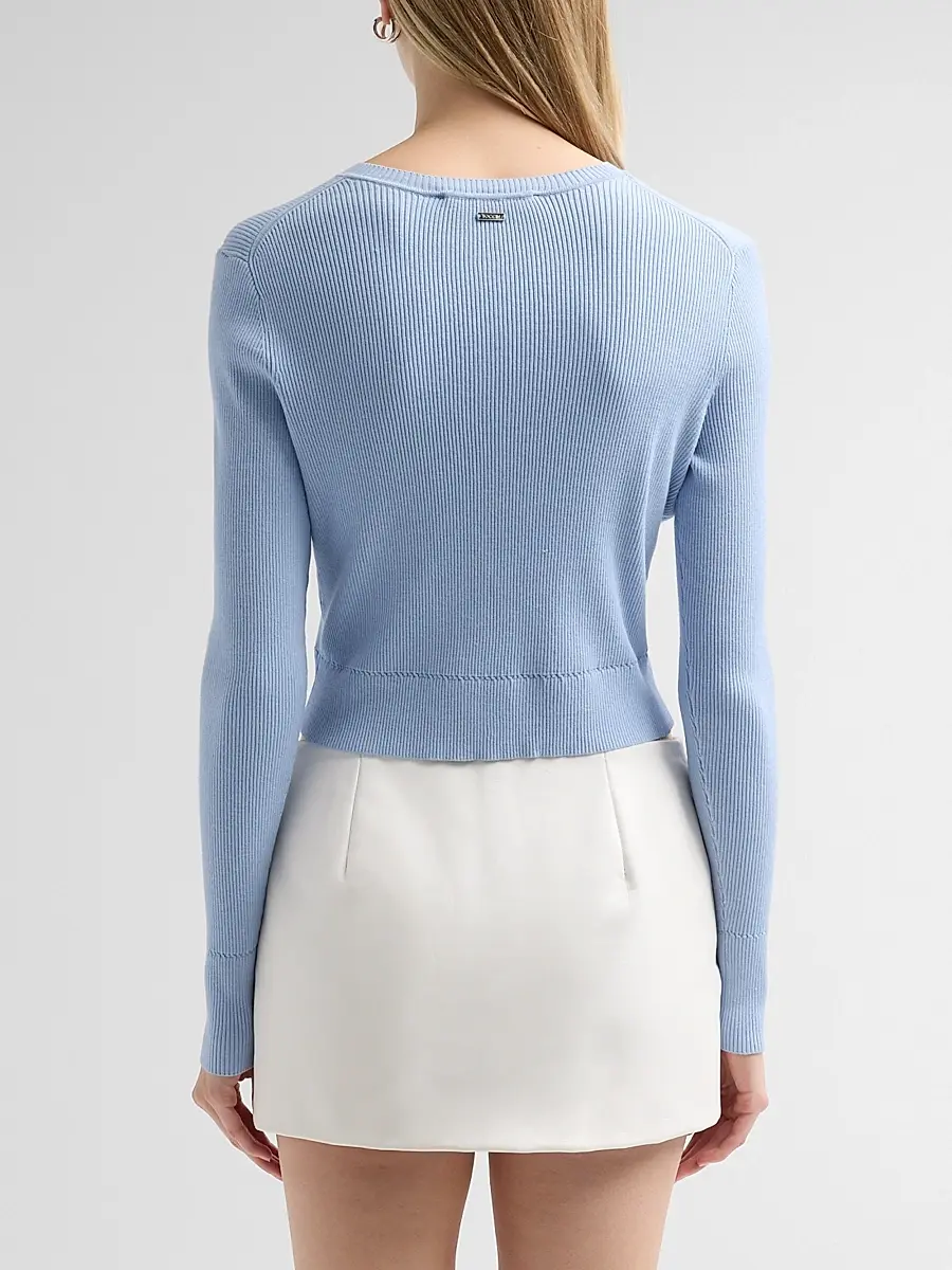 Toccin Women's Zoe Cropped Fitted Cardigan | Thumbnail 3 Toccin Women's Zoe Cropped Fitted Cardigan | Thumbnail 3
