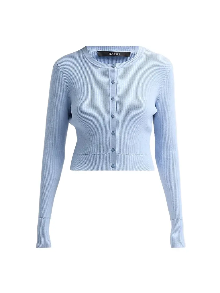 Toccin Women's Zoe Cropped Fitted Cardigan