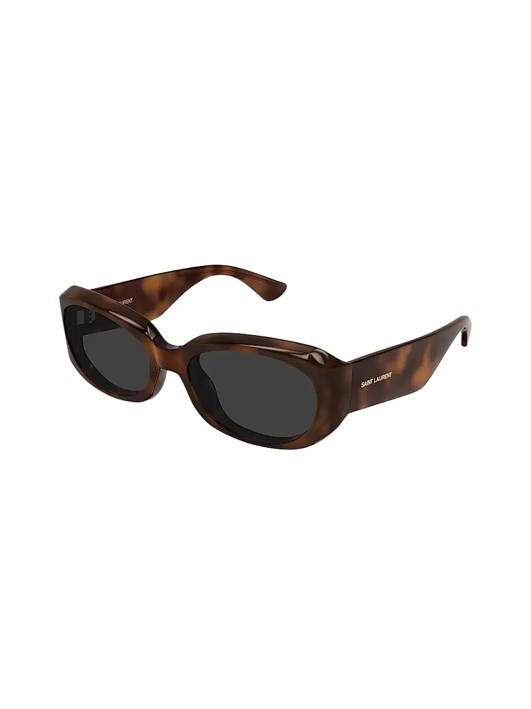 Saint Laurent Women's 57MM Rectangular Sunglasses - Havana | Image 1 Saint Laurent Women's 57MM Rectangular Sunglasses - Havana | Image 1