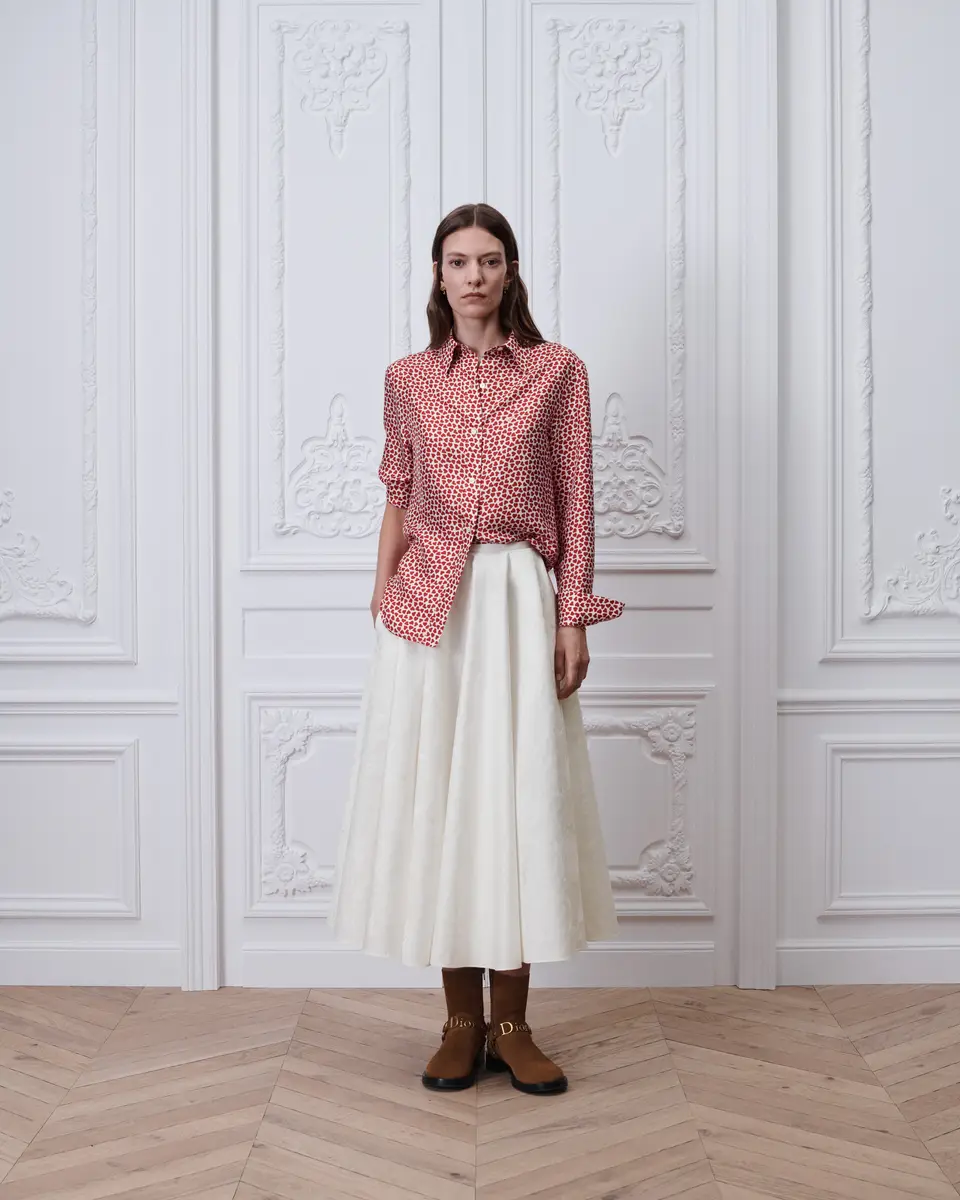 Dior Dior Qixi Mid-Length Flared Skirt | Thumbnail 2 Dior Dior Qixi Mid-Length Flared Skirt | Thumbnail 2