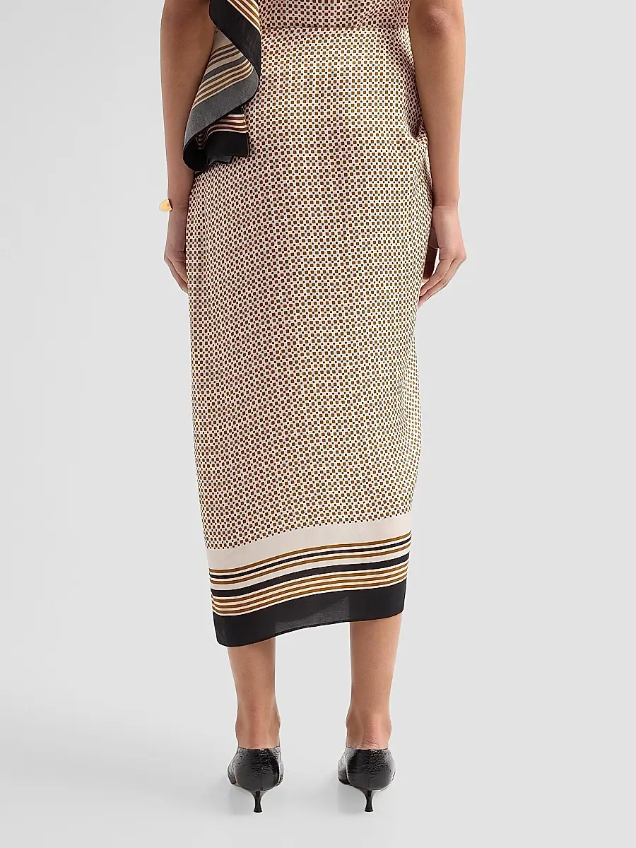 A.L.C. A. L.C. Women's Reign Border Print Draped Midi Skirt | Thumbnail 3 A.L.C. A. L.C. Women's Reign Border Print Draped Midi Skirt | Thumbnail 3