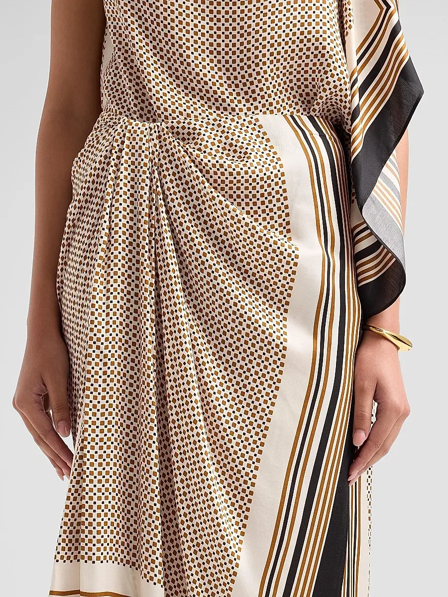 A.L.C. A. L.C. Women's Reign Border Print Draped Midi Skirt | Thumbnail 5 A.L.C. A. L.C. Women's Reign Border Print Draped Midi Skirt | Thumbnail 5