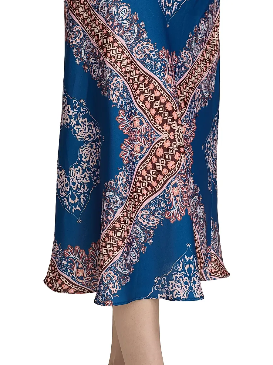 Misa Los Angeles Women's Thara Paisley Medallion Strapless Midi-Dress | Thumbnail 6 Misa Los Angeles Women's Thara Paisley Medallion Strapless Midi-Dress | Thumbnail 6