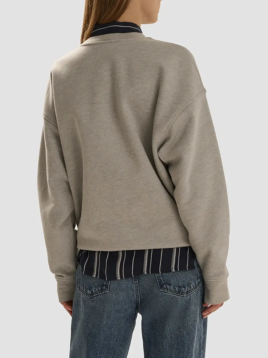 Favorite Daughter Women's The Embroidery Collegiate Sweatshirt | Thumbnail 3 Favorite Daughter Women's The Embroidery Collegiate Sweatshirt | Thumbnail 3