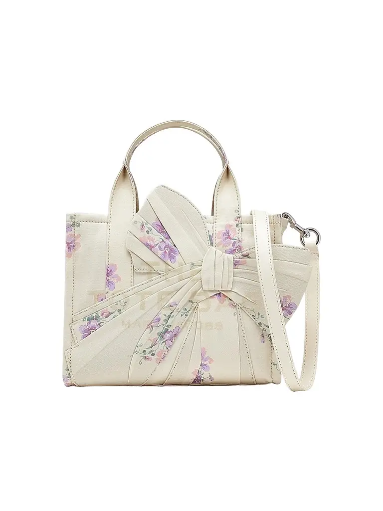 Marc Jacobs Women's Floral Canvas Tote Bag - Cream | Image 1 Marc Jacobs Women's Floral Canvas Tote Bag - Cream | Image 1