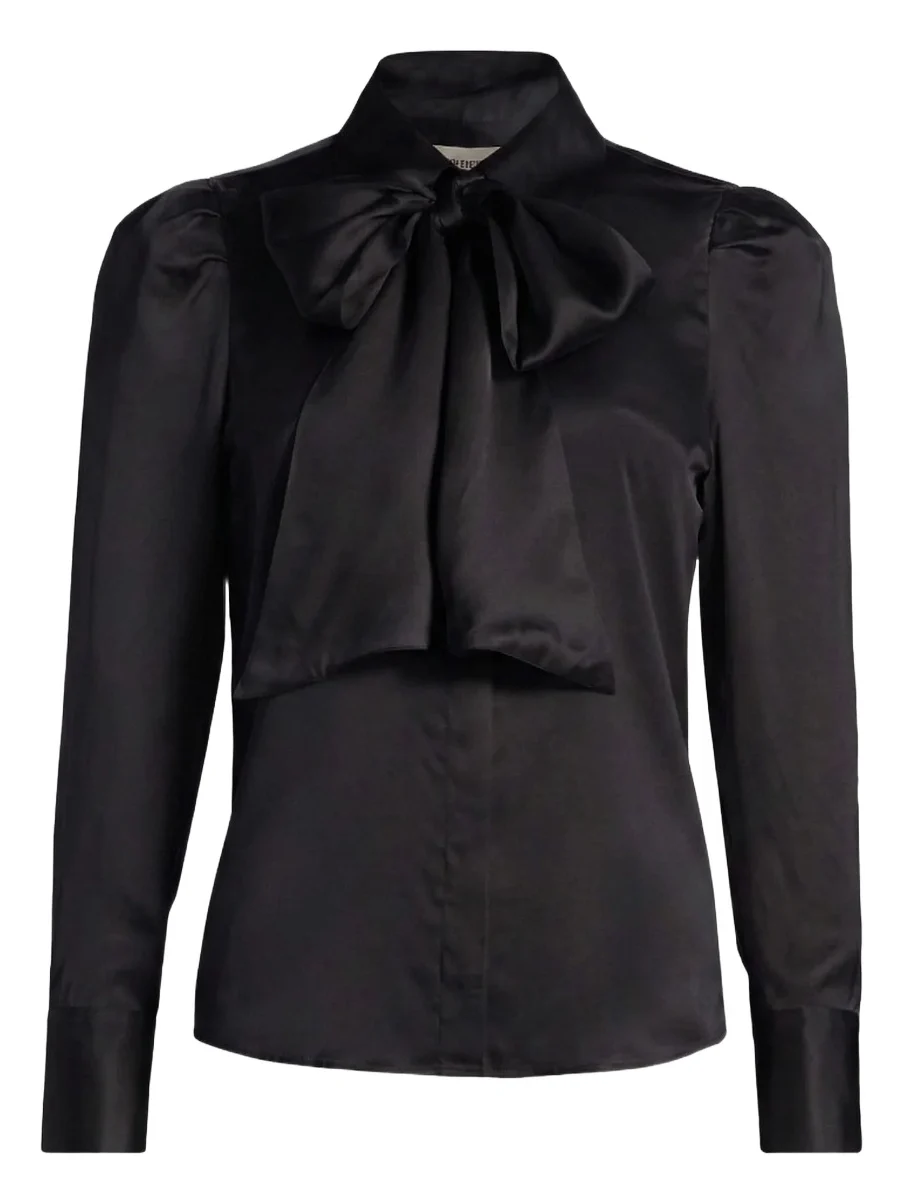 Women's Honey Silk Tieneck Blouse Women's Honey Silk Tieneck Blouse